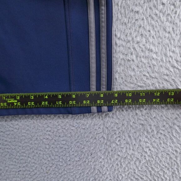 Adidas Mens Climawarm 3 Stripes Track Pants 2XL Blue Gray High Rise Athletic - Picture 10 of 13